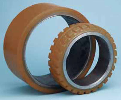 Ruota con fascia - PU series - WICKE - in poliuretano