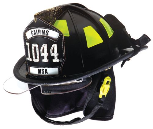 Casco EN16473 - Cairns® 1044  - Mine Safety Appliances Company - nero / con occhiali di precisione