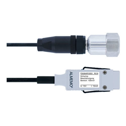 Sensore di vibrazione per sorveglianza di macchine - FSA 084-xx - Ahlborn Mess- und Regelungstechnik GmbH - piezoelettrico / 2 cavi / per macchina girevole
