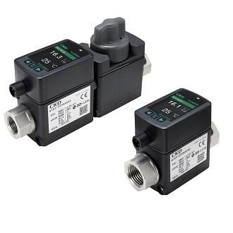 Sensore di portata a vortice - WFK2 series - CKD - volumetrico / per liquido / con uscita analogica