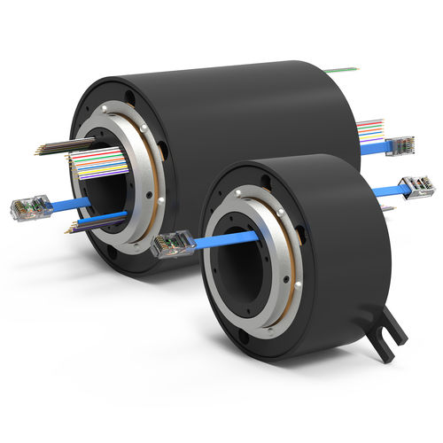 Collettore rotante elettrico - ESET series - DSTI - Dynamic Sealing Technologies - via Ethernet / Ethernet gigabit / ad albero cavo