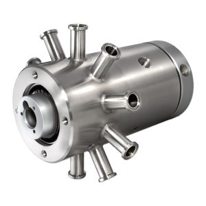 Giunto rotante per gas - QB-09102 - DSTI - Dynamic Sealing Technologies - a 2 passaggi / per l'industria agroalimentare / per automazione