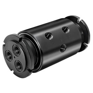 Giunto rotante per gas - NB-1250503 - DSTI - Dynamic Sealing Technologies - a 3 passaggi / per macchina utensile / in acciaio al carbonio