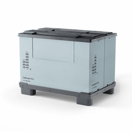 Cassa-pallet pieghevole - CabCube 3.0 (4F) - Cabka - in plastica / di stoccaggio / da trasporto
