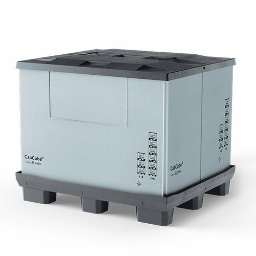 Cassa-pallet pieghevole - CabCube 1.0 (9F)  - Cabka - in plastica / di stoccaggio / da trasporto