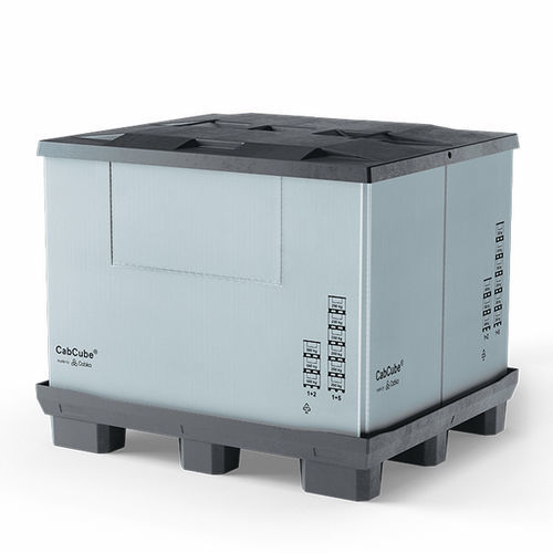 Cassa-pallet pieghevole - CabCube 2.0 (9F) - Cabka - in plastica / di stoccaggio / da trasporto