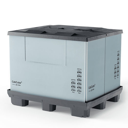Cassa-pallet in plastica - CabCube 1.1 (9F) - Cabka - di stoccaggio / per movimentazione / industriale