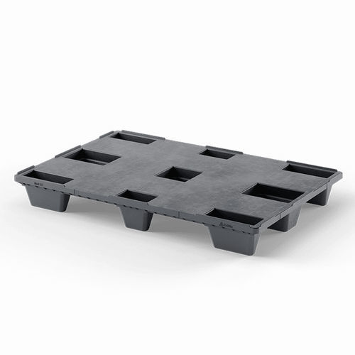 Pallet in plastica riciclata - Nest E3 (CD-9F) - Cabka - euro / da trasporto / di stoccaggio