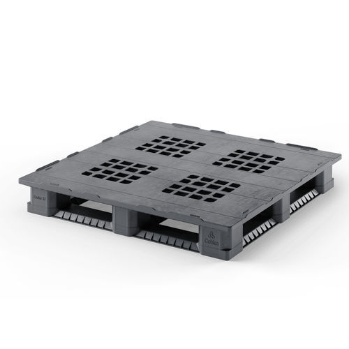 Pallet in plastica riciclata - Endur S7 (OD-6R) - Cabka - ISO / da trasporto / di stoccaggio