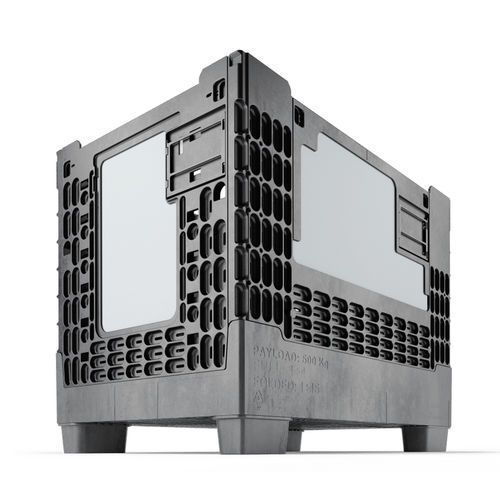 Contenitore per movimentazione - CabFold Hybrid E755 4F - Cabka - di stoccaggio / in metallo / in plastica