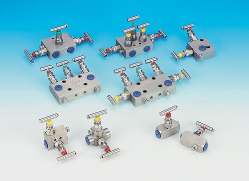 Manifold a 5 vie - BULK - in acciaio inossidabile / per strumento di misura