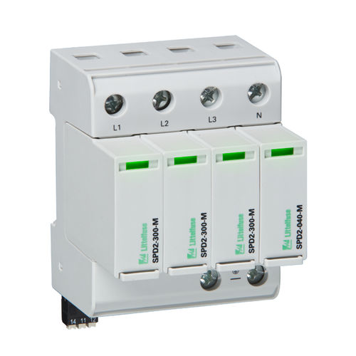 Limitatore di sovratensione di tipo 2 - SPD2 3P+1 series - Littelfuse - di tipo 1 / classe II / 4 poli