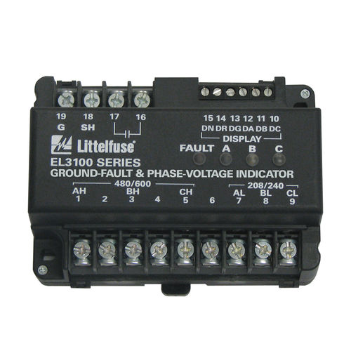 Indicatore di difetti di massa - EL3100-00  - Littelfuse - di tensione / LED / su guida DIN