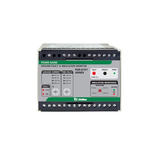 Relè di sorveglianza con dispersione a terra - PGR-6101-120 - Littelfuse - di isolamento / 2NA/NC / trifase