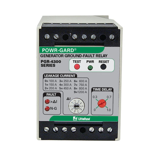 Relè di protezione per generatore - PGR-4300 series - Littelfuse - per montaggio su pannello / temporizzatore / regolabile