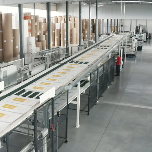 Sistema di pallettizzazione per sacchi - TRANSSYSTEMS - W&H Group - di carta / per pacchetti