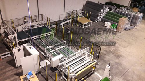 Linea di taglio a lama - HANDSAEME MACHINERY - per PVC / per tessuti / per moquette
