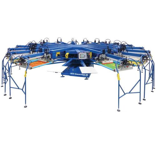 Macchina serigrafica automatica - GAUNTLET® III series - M&R - a 10 colori / per tessili / ad alta velocità
