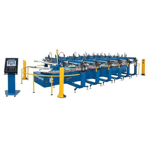 Macchina serigrafica automatica - STRYKER™ series - M&R - a 6 colori / per tessili / in piano
