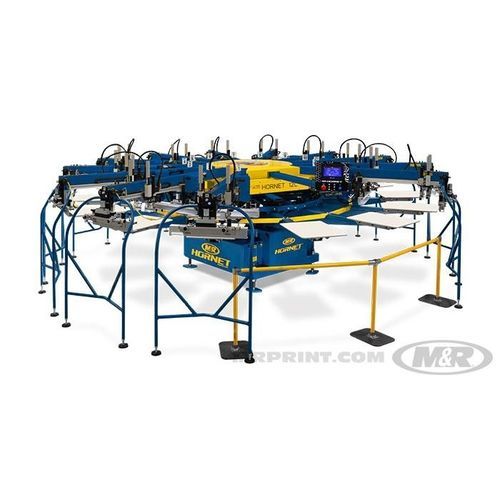 Macchina serigrafica automatica - HORNET™  - M&R - a 10 colori / ad alta risoluzione / pneumatica