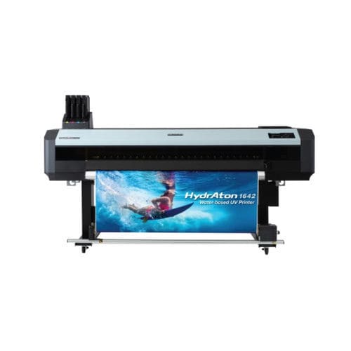 Stampante a getto di inchiostro UV - HydrAton 1642  - MUTOH - da terra / a 4 colori / tipo roll to roll