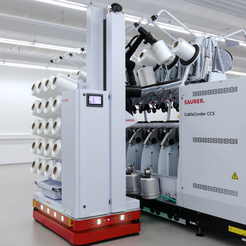 AGV per movimentazione - SAURER SCHLAFHORST - da trasporto / per magazzino / per l'industria dell'imballaggio