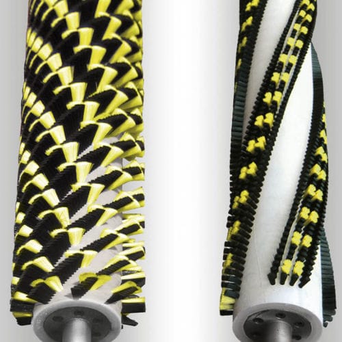 Spazzola a rullo di lubrificazione - TOSCANA SPAZZOLE - cilindrica / cilindrica a spirale / in plastica