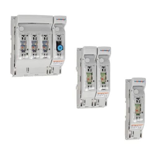 Interruttore-sezionatore a fusibile - MULTIBLOC® 00.ST8 series - Mersen - Electrical Power - a bassa tensione / unipolare / 4 poli