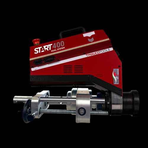 Barenatrice portatile multifunzione - START 400 DUAL SYSTEM - MAUCOTOOLS SRL - per sfacciatura / per saldatura / di foratura