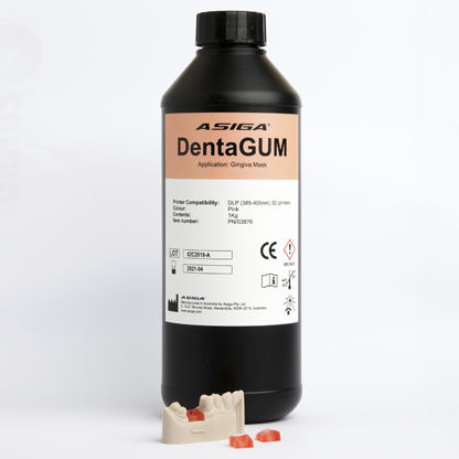 Resina per stampante 3D polimerica - DentaGUM - ASIGA - rosa / odontoiatrica
