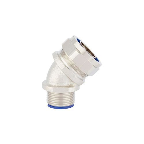 Raccordo idraulico - SILVYN® LTP 45° M series - U.I. Lapp GmbH - ad avvitamento / gomito a 45° / in ottone nichelato