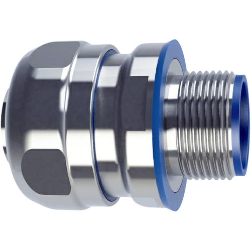 Raccordo idraulico - SILVYN® HYGIENIC series - U.I. Lapp GmbH - ad avvitamento / a gomito / in acciaio inossidabile
