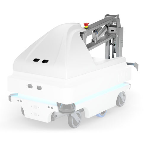 Trattore per rimorchio - MiR Hook 100 - Mobile Industrial Robots Aps - elettrico / 4 ruote / a guida automatica