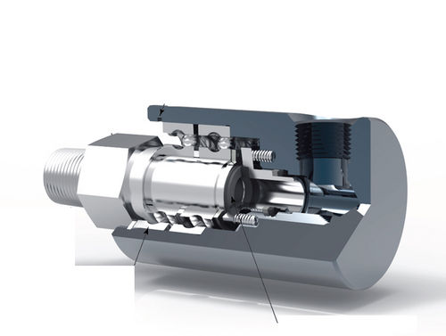 Giunto rotante per aria - RU008 - Rotary Systems, Inc. - per vuoto / idraulico / a media pressione