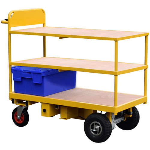 Carrello di stoccaggio - HI-POW-3TT-1260 - Handle-iT Ltd - in acciaio / 3 livelli / elettrico