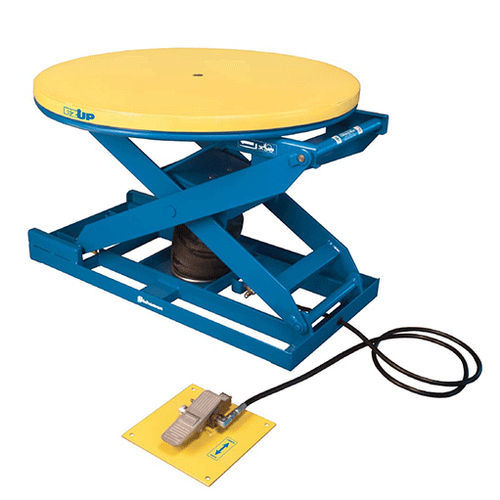 Tavola elevatrice pneumatica - EZ UP EZU series - Bishamon - a forbice / stazionaria / girevole