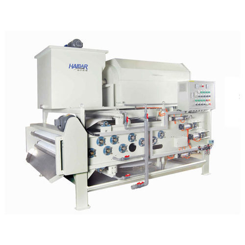 Filtro-pressa a nastro - HTB series - Shanghai Haibar Mechanical Engineering Co.,Ltd - rotativa / per trattamento di fango