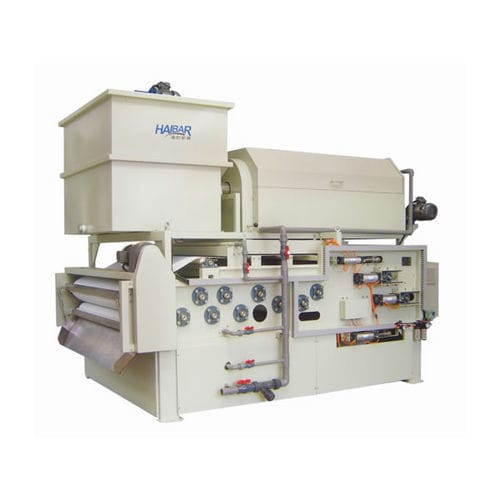Filtro-pressa a nastro - HTBH series - Shanghai Haibar Mechanical Engineering Co.,Ltd - rotativa / per trattamento di fango