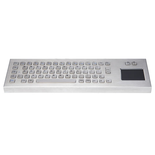 Tastiera in acciaio inossidabile spazzolato - CT-KB08-65-DT - NingBo ChenTe electronics Technologies Co.,Ltd - da ufficio / a tasti meccanici / con mouse integrato a due tasti
