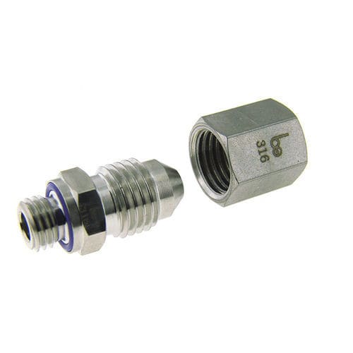 Raccordo pneumatico - MFM-.-.-6. - Beswick Engineering Co, Inc. - filettato / per tubo svasato à 37° / in acciaio inossidabile