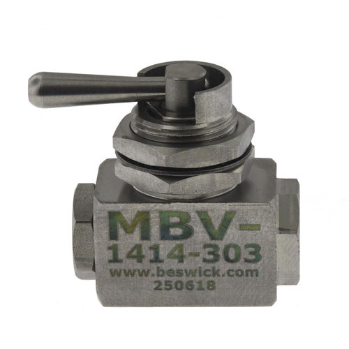 Valvola a sfera - MBV-1414-303-. - Beswick Engineering Co, Inc. - manuale / di arresto / per acqua