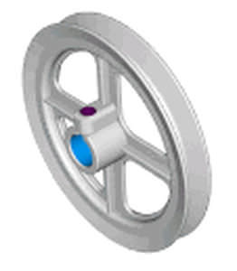 Puleggia a gola - P series - Dura-Belt - con alesaggio