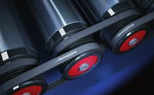 Trasportatore a nastro - ConveyXonic™, Poly-V® - Dura-Belt - a rulli / orizzontale / da trasporto