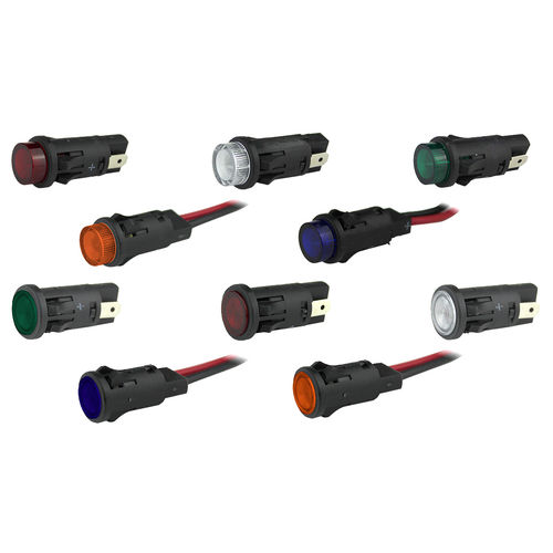 Indicatore luminoso permanente - P8 series - Visual Communications Company - LED / montato su pannello / ad innesto rapido