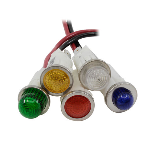 Indicatore luminoso permanente - 1092 series 125VAC - Visual Communications Company - LED / ad innesto rapido / per montaggio in superficie
