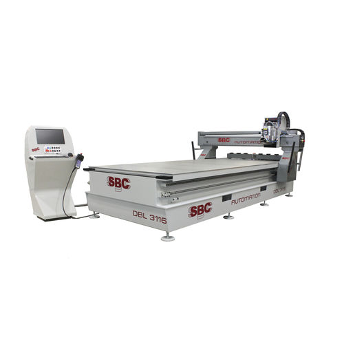 Fresatrice CNC 3 assi - DBL - SBC AUTOMATION - verticale / per compositi