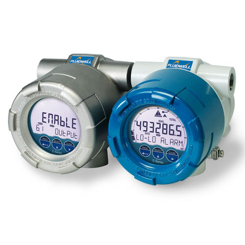 Indicatore totalizzatore di portata - E018 - Fluidwell bv - display LCD / antideflagrante / con allarme