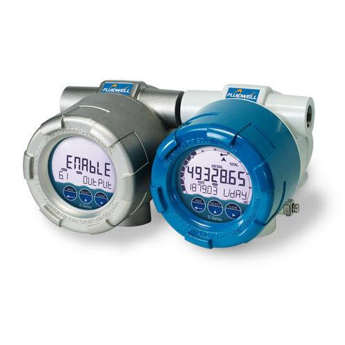 Indicatore totalizzatore di portata - E112 - Fluidwell bv - display LCD / da montare su pannello / con registratore di dati integrato