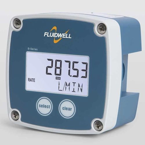 Indicatore totalizzatore di portata - B-Smart - Fluidwell bv - display LCD / a muro / integrato