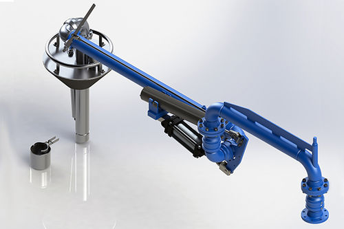 Braccio di carico per trasferimento di fluidi - LA130V series - Zipfluid srl - con caricamento dall'alto